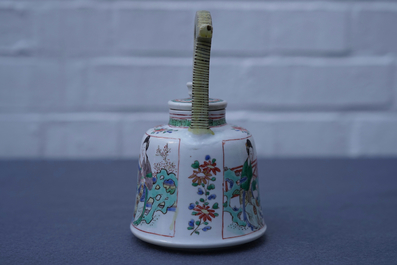A fine Chinese famille verte teapot and cover, Kangxi